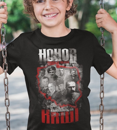 Koszulka dziecięca HONOR WE KRWI